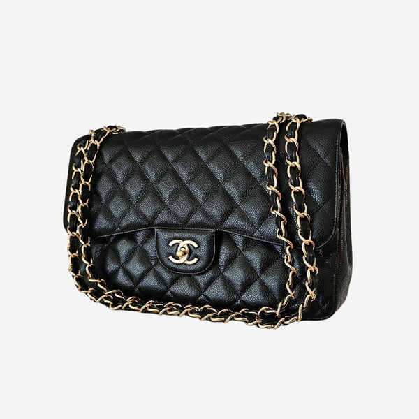 LARGE SORT CAVIAR CLASSIC DOUBLE FLAP