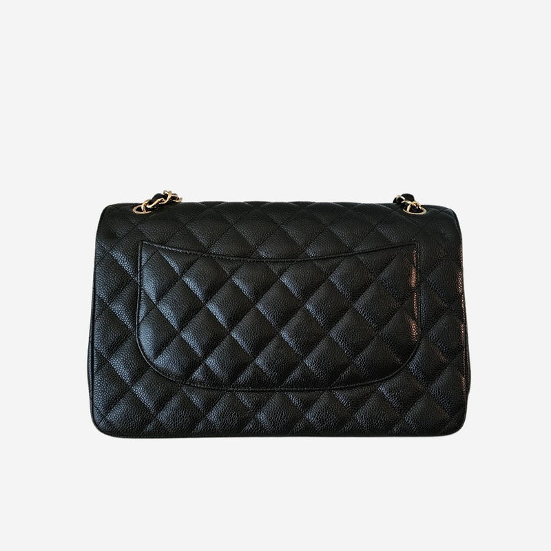 LARGE SORT CAVIAR CLASSIC DOUBLE FLAP
