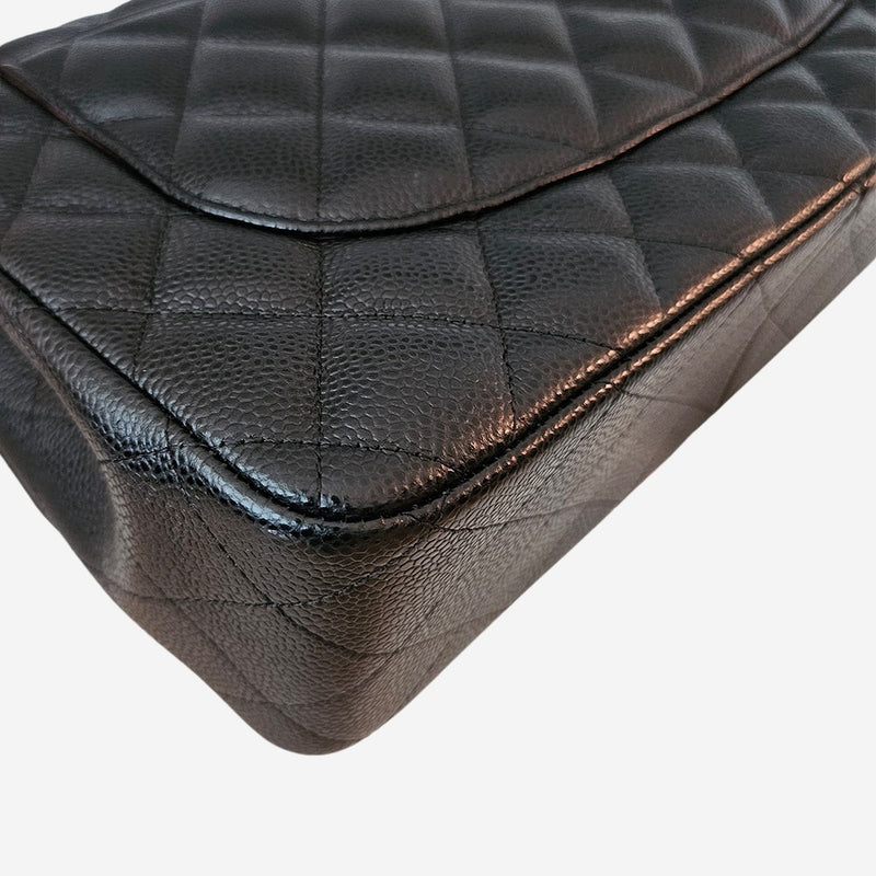 LARGE SORT CAVIAR CLASSIC DOUBLE FLAP