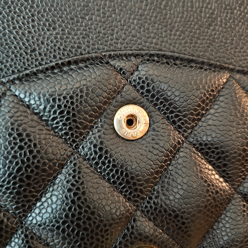 LARGE SORT CAVIAR CLASSIC DOUBLE FLAP