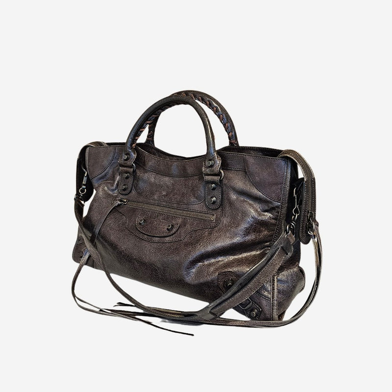 Mørkebrun city bag