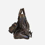 Mørkebrun city bag