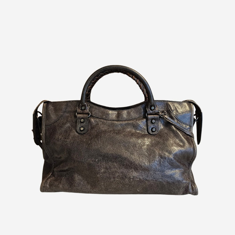 Mørkebrun city bag