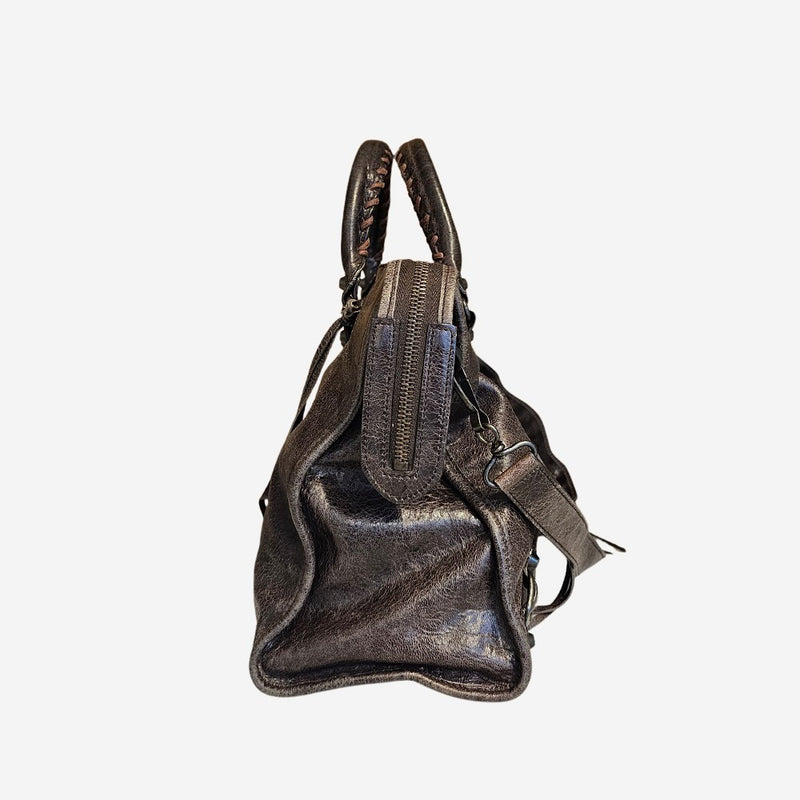 Mørkebrun city bag