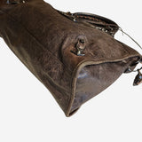 Mørkebrun city bag