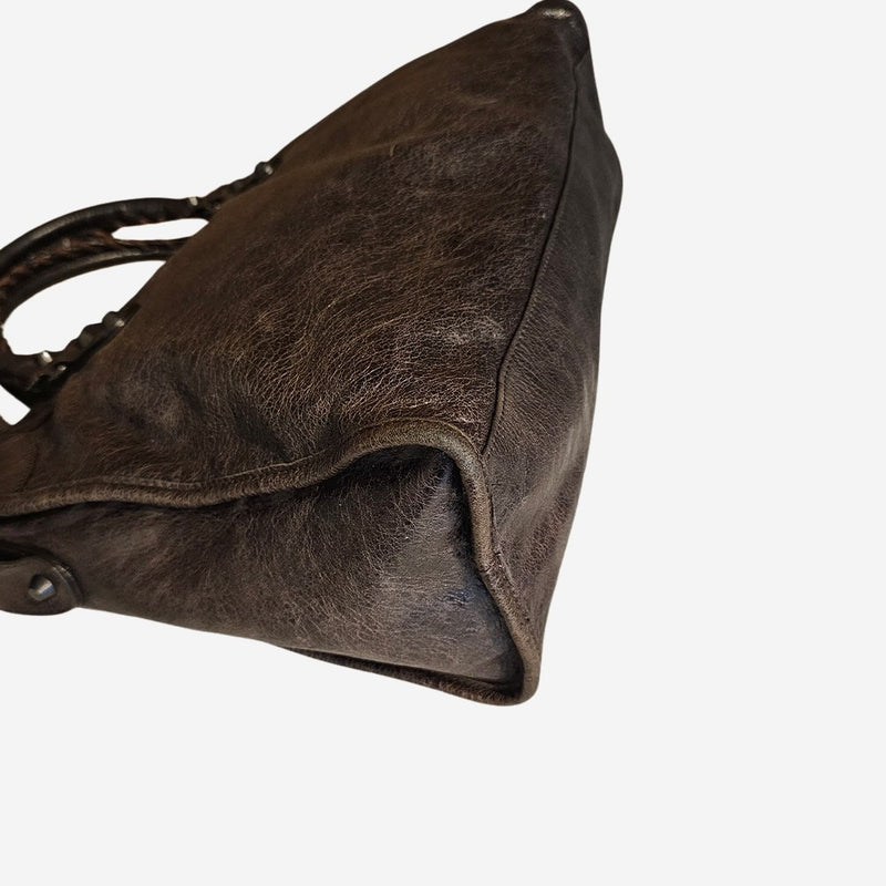 Mørkebrun city bag