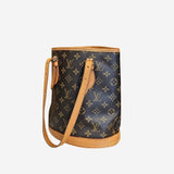 Monogram canvas bucket pm