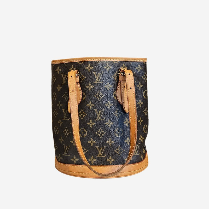 Monogram canvas bucket pm