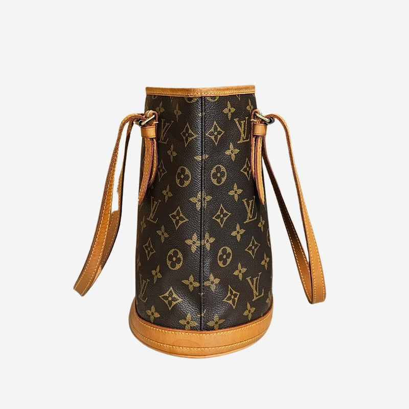 Monogram canvas bucket pm