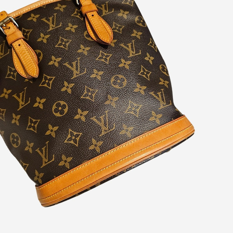 Monogram canvas bucket pm