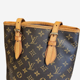 Monogram canvas bucket pm