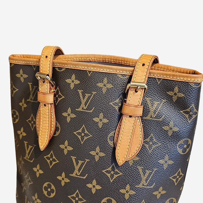 Monogram canvas bucket pm