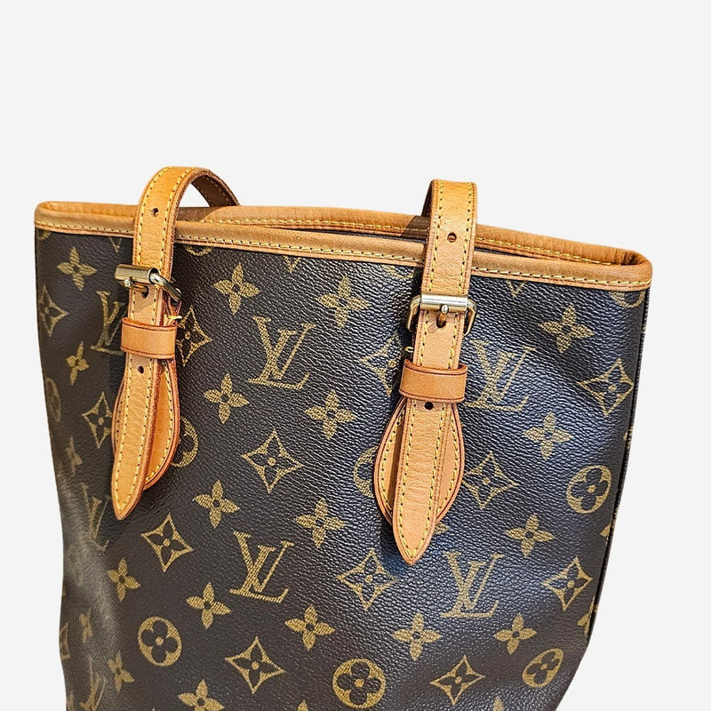 Monogram canvas bucket pm