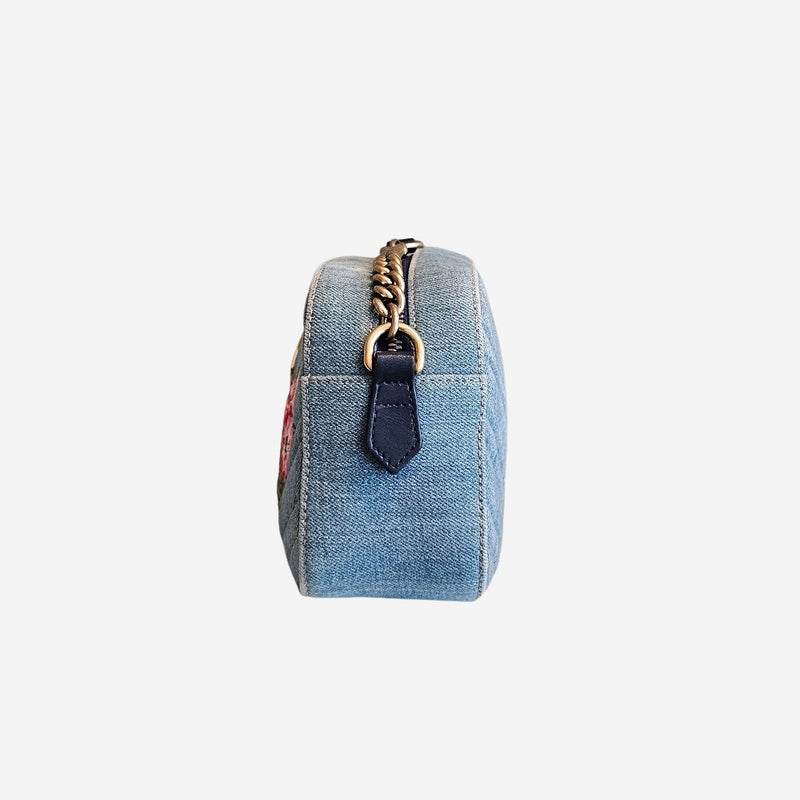 Blå denim GG marmont Small