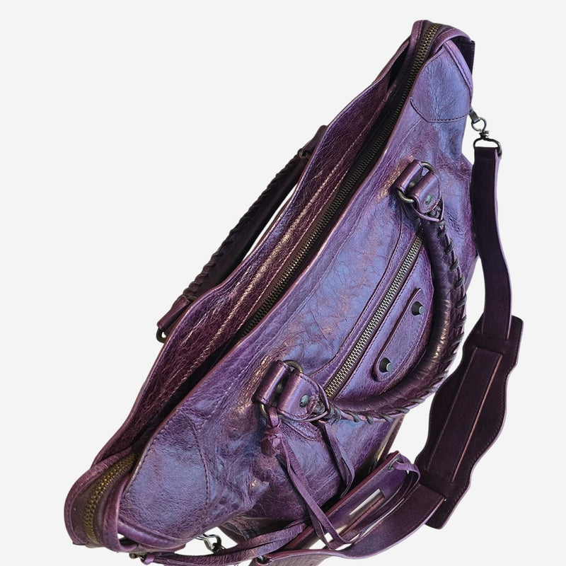 mørklilla CITY BAG