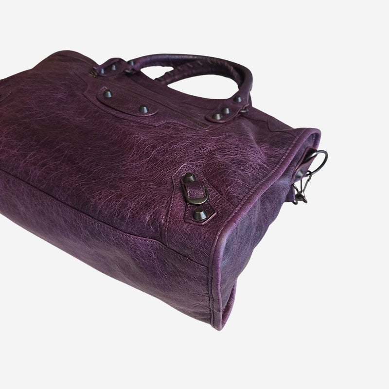 mørklilla CITY BAG