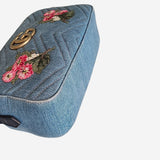 Blå denim GG marmont Small