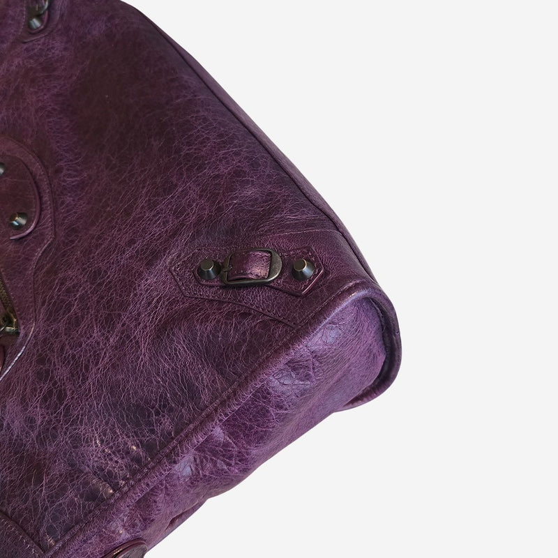 mørklilla CITY BAG