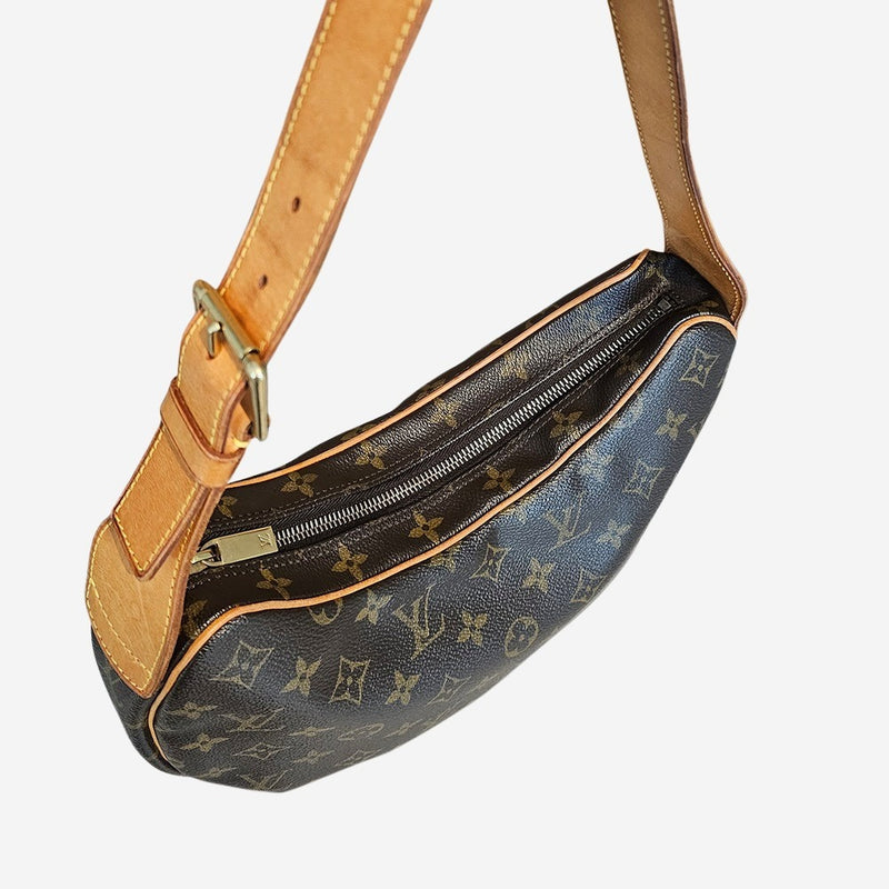 MONOGRAM CANVAS CROISSANT MM