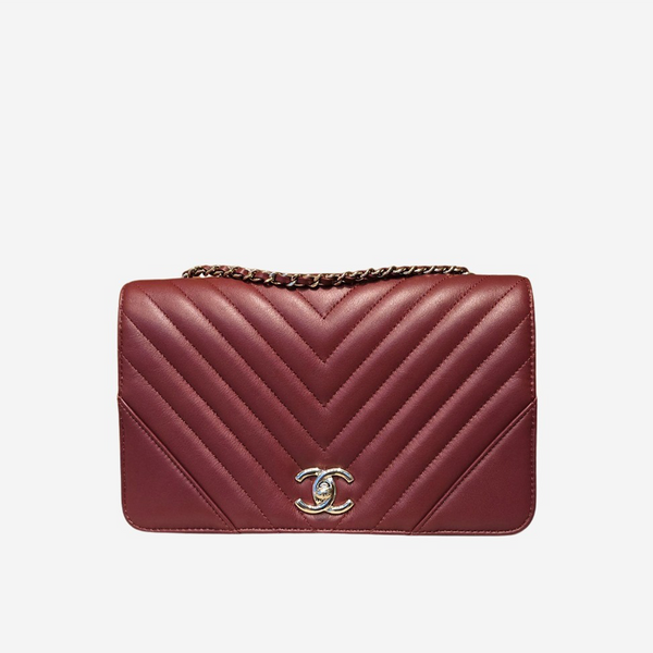 Chevron bordeaux full flap