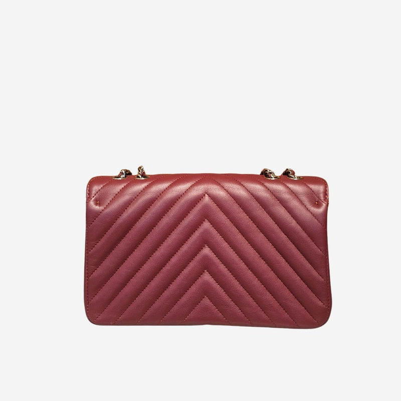 Chevron bordeaux full flap