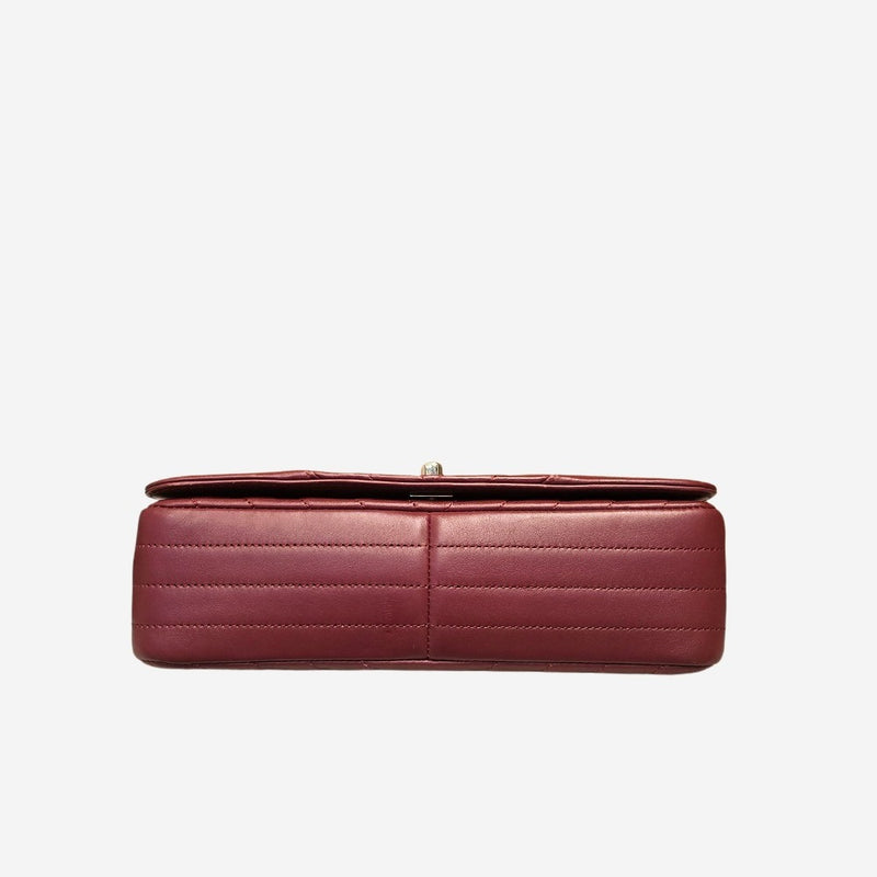 Chevron bordeaux full flap