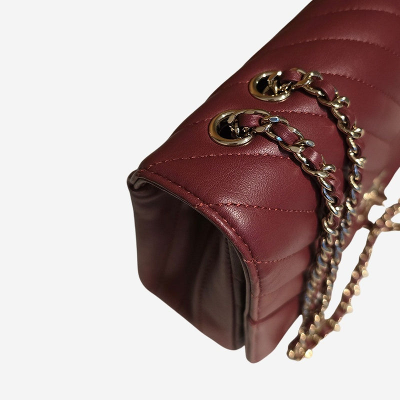 Chevron bordeaux full flap