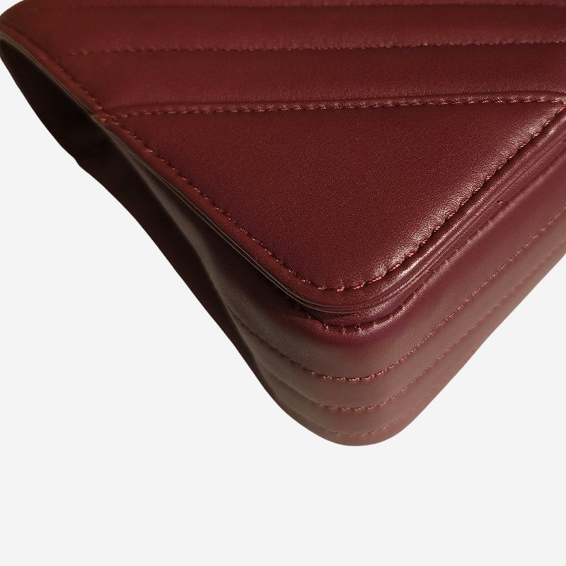 Chevron bordeaux full flap