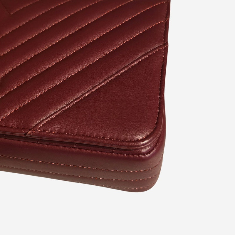 Chevron bordeaux full flap