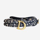 Oblique Jacquard saddle bag
