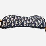 Oblique Jacquard saddle bag