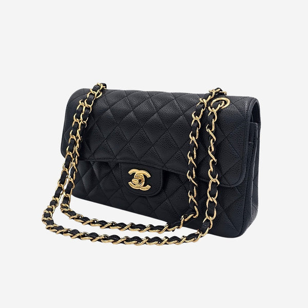 CAVIAR SMALL CLASSIC DOUBLE FLAP