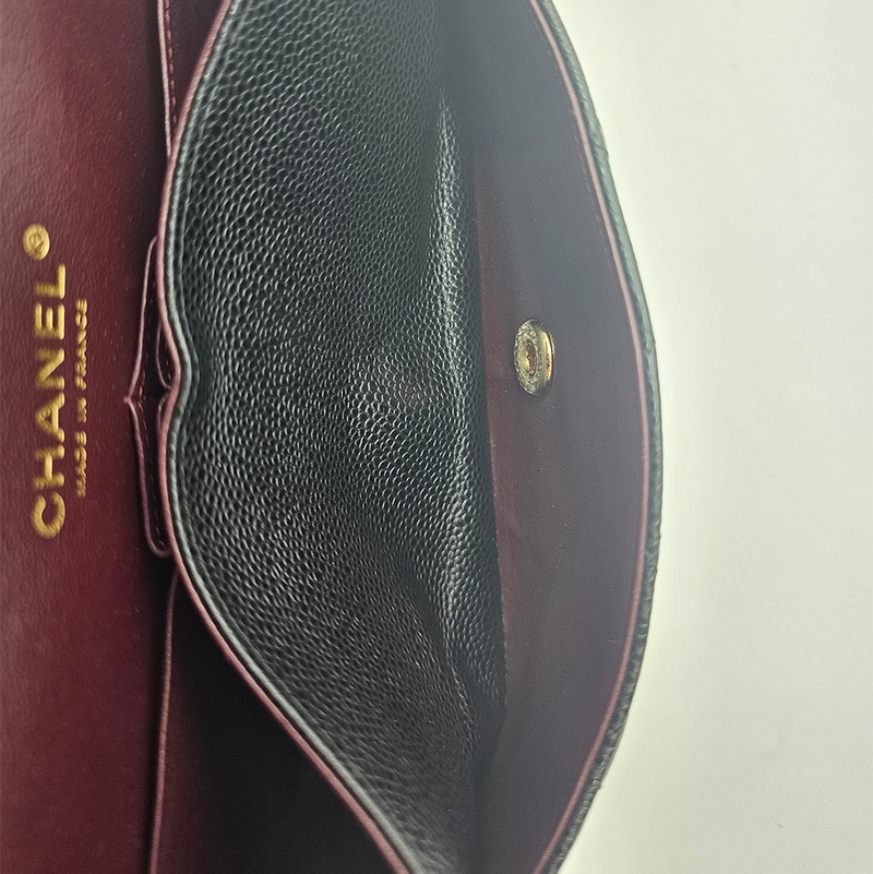 CAVIAR SMALL CLASSIC DOUBLE FLAP