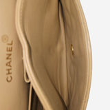 Beige CLASSIC DOUBLE FLAP SMALL