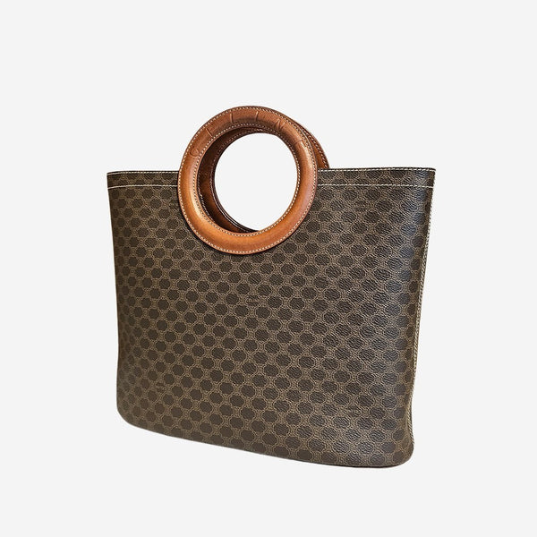 Macadam canvas round handle tote