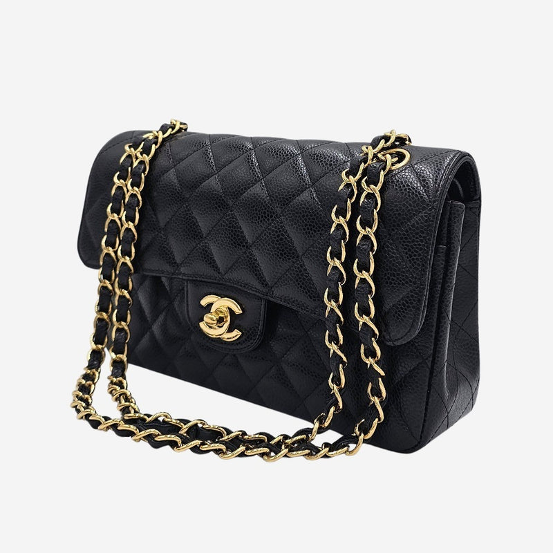 CAVIAR SMALL CLASSIC DOUBLE FLAP