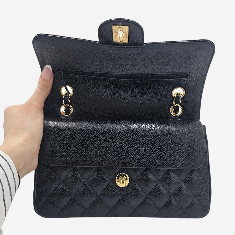 CAVIAR SMALL CLASSIC DOUBLE FLAP