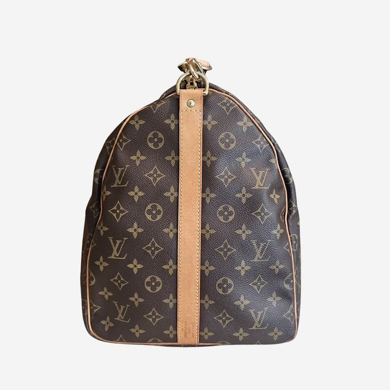 MONOGRAM CANVAS KEEPALL 55 BANDOULIERE