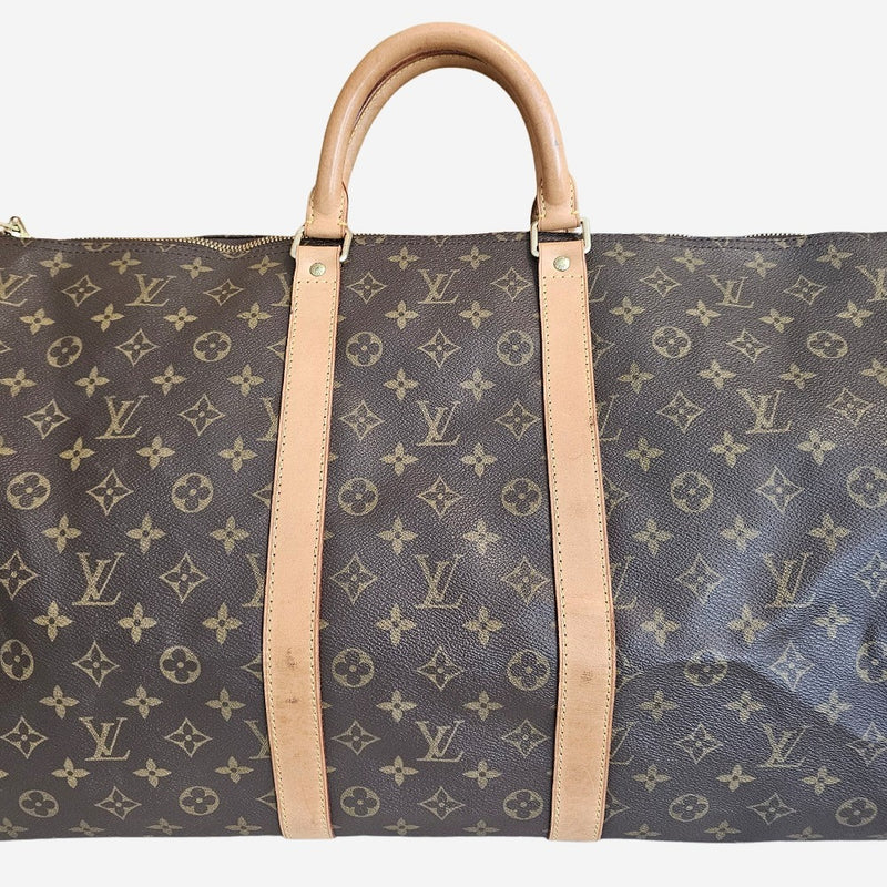MONOGRAM CANVAS KEEPALL 55 BANDOULIERE