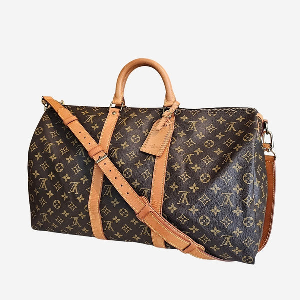 MONOGRAM CANVAS KEEPALL BANDOULIERE 50