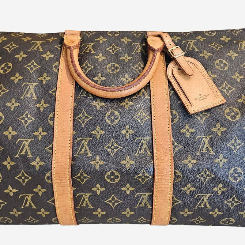 MONOGRAM CANVAS KEEPALL BANDOULIERE 50