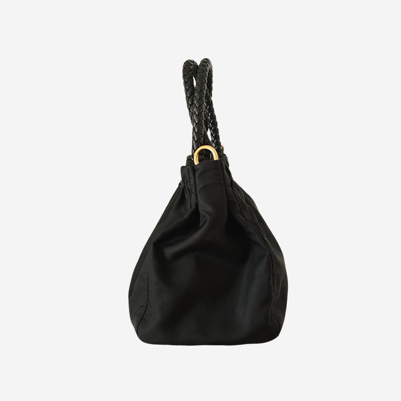 Nylon bow crossbody