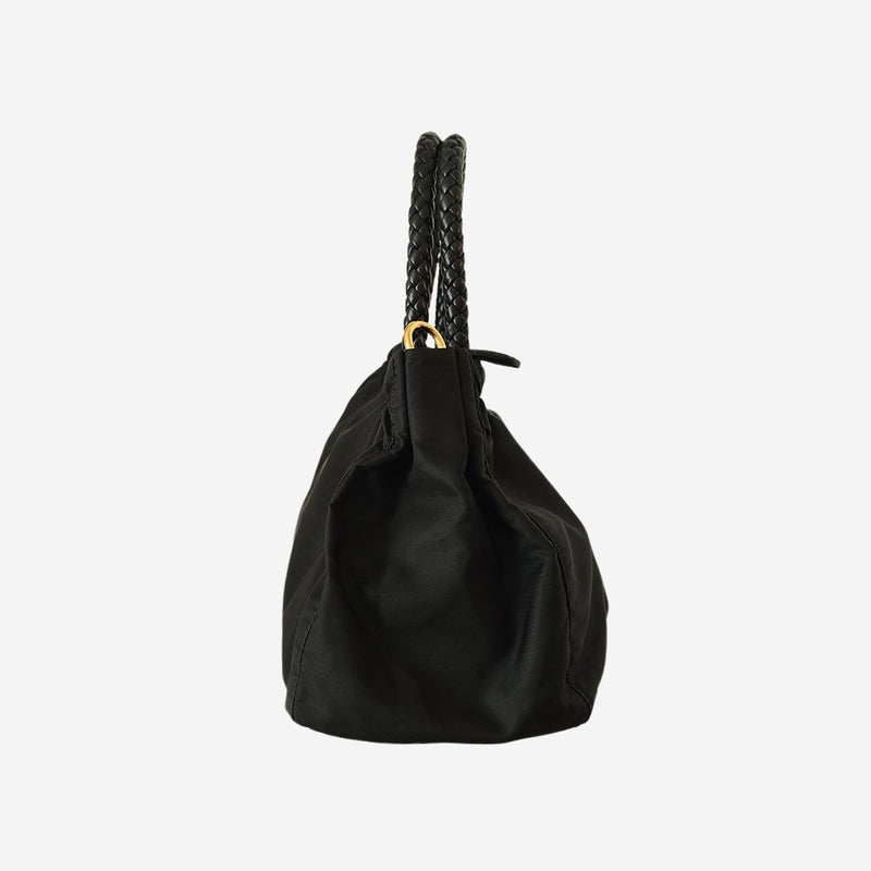 Nylon bow crossbody