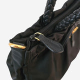 Nylon bow crossbody