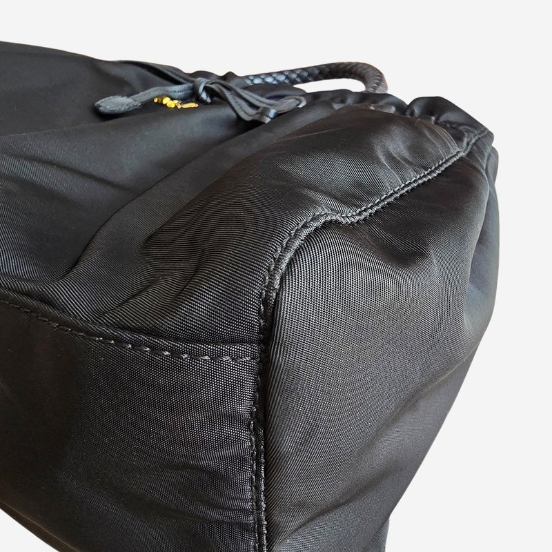 Nylon bow crossbody