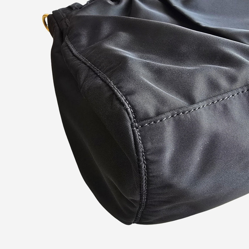 Nylon bow crossbody
