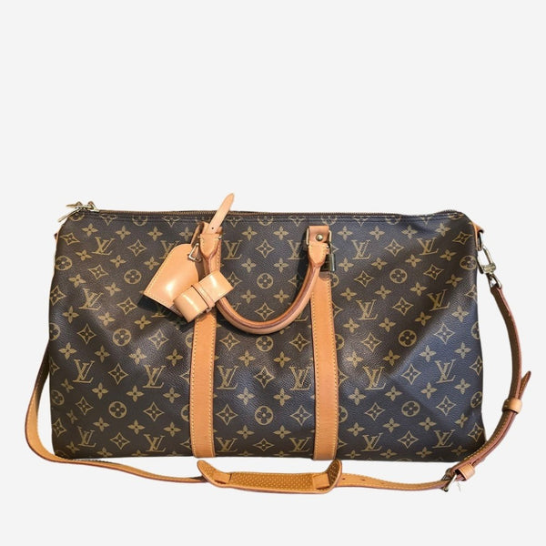 MONOGRAM CANVAS KEEPALL BANDOULIERE 50