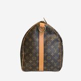 MONOGRAM CANVAS KEEPALL BANDOULIERE 50