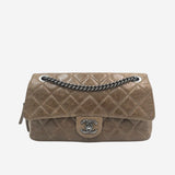 MEDIUM Aged calfskin EASY FLAP BAG