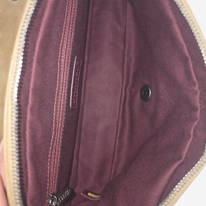 MEDIUM Aged calfskin EASY FLAP BAG